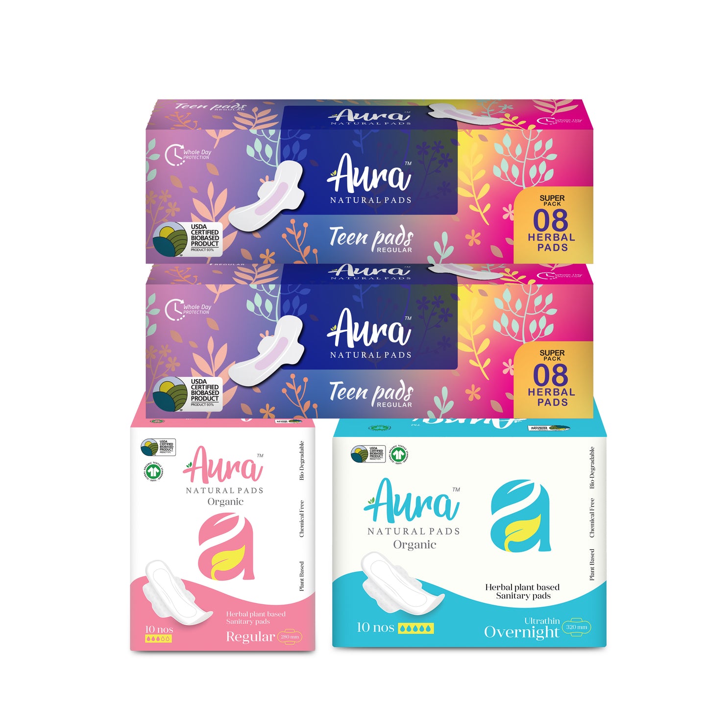 Mom and Teen Monthly Pack of 40 Pads