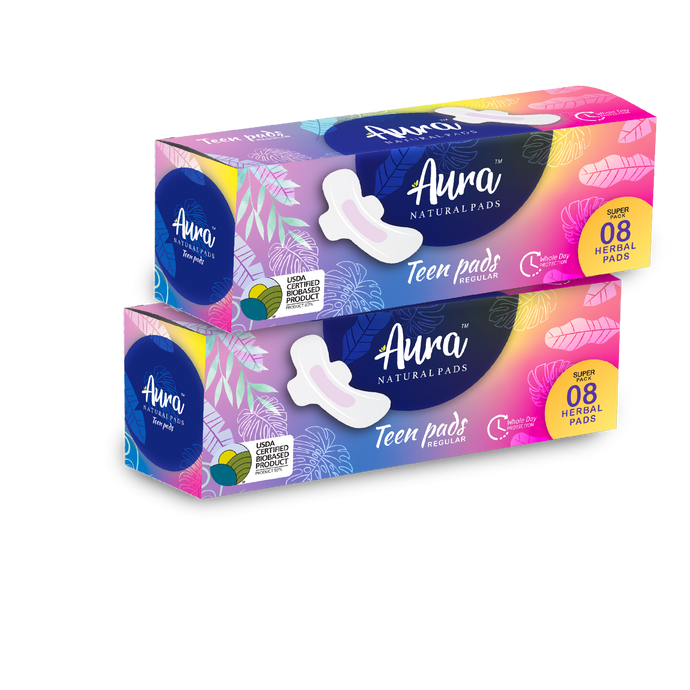 Aura Pads Regular Teen  Pack 16 Pads