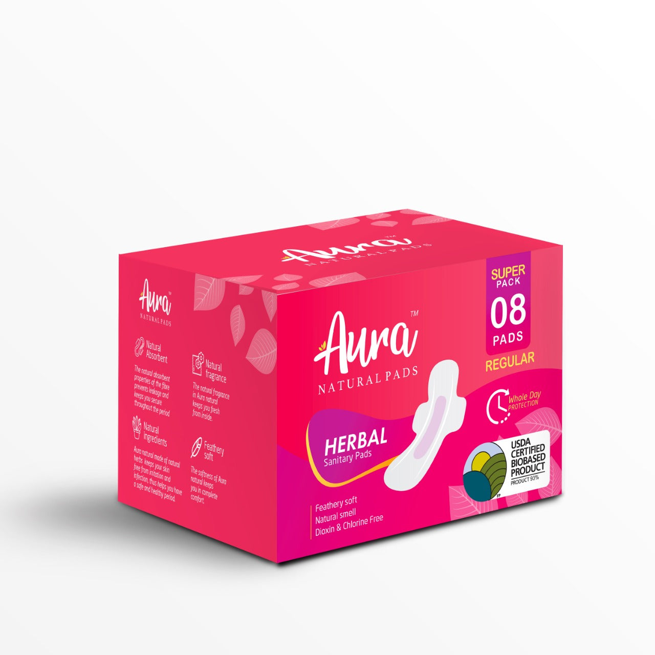 Mom and Teen Monthly Pack of 32 Pads – Aura Natural Pads