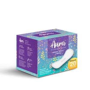 Aura Feminine Care Herbal Liners Regular 20 Pads