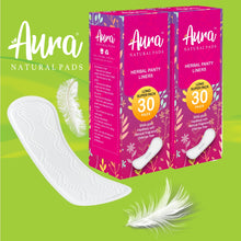 Load image into Gallery viewer, Aura Feminine Care Monthly Pack Of 60 Long Liners